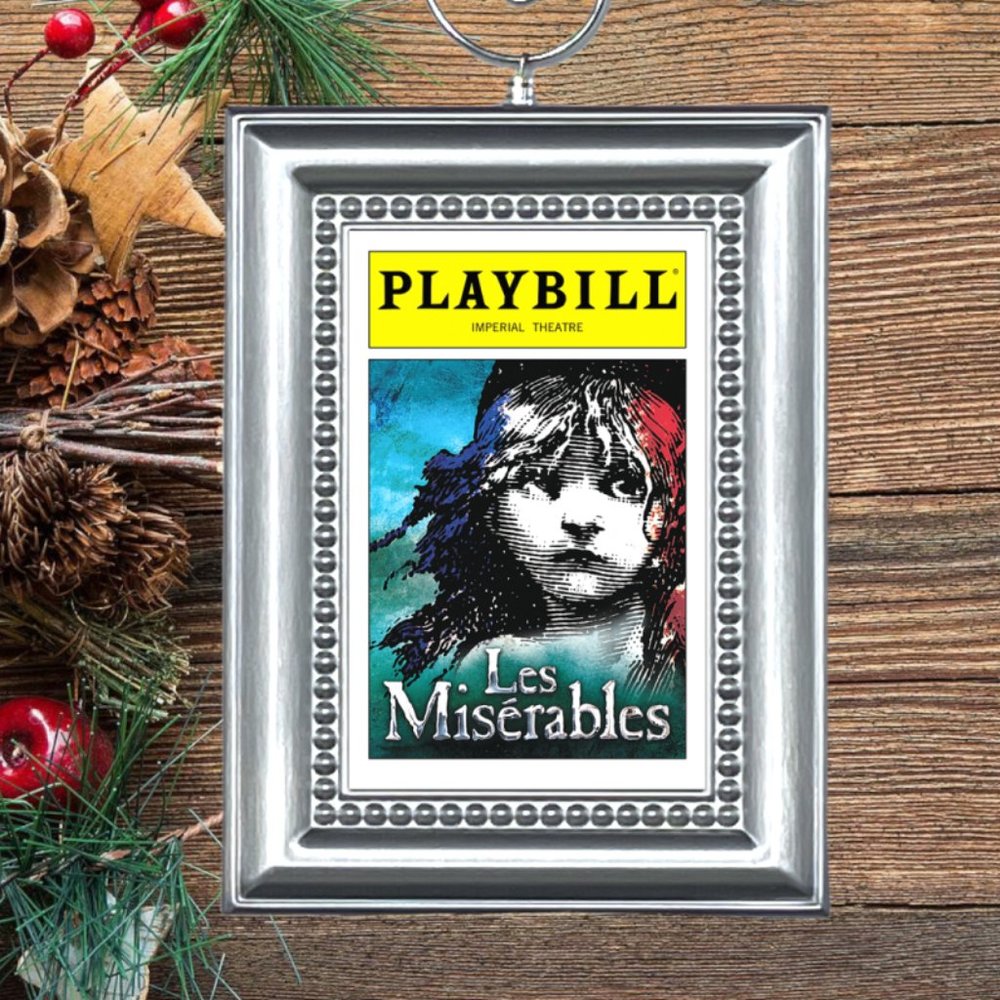 Les Miserables Broadway Musical Playbill‎ Christmas Tree Ornament